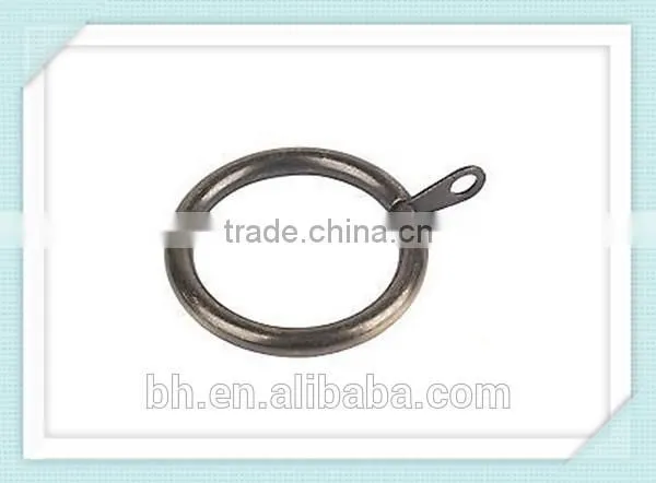 Metal Fixed Curtain Rings Antique Brass