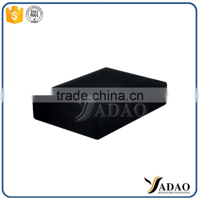 Top quality luxury black retail jewelry package boxes