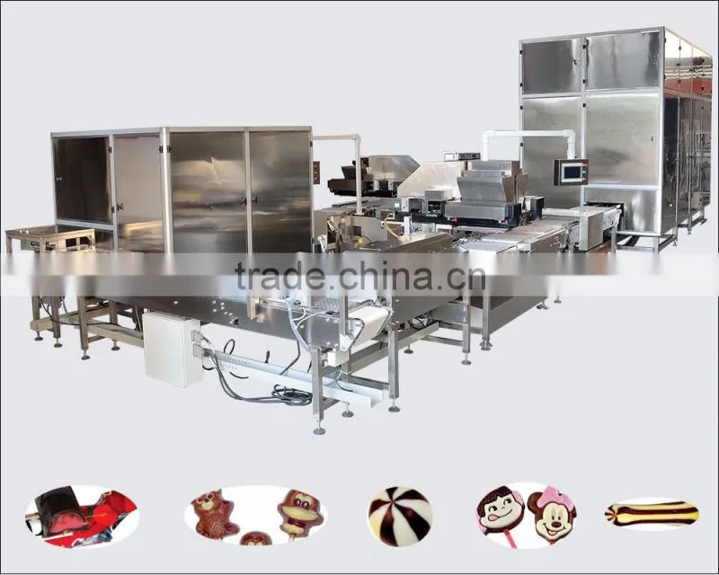 Chocolate bar depositing machine