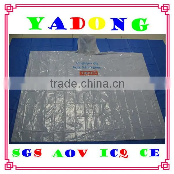 disposable rain poncho/rain ponchos cheap /promotional rain poncho