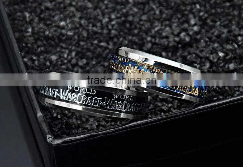 Factory Cheap Stainless Steel Sticker Ring Punk Wide Wedding Band for men Jewelry