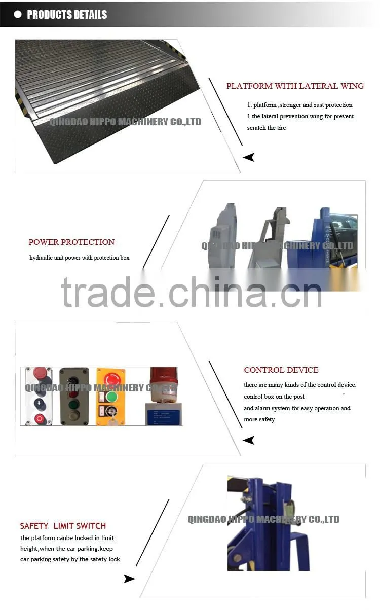 carport type 2 floor car parking lift