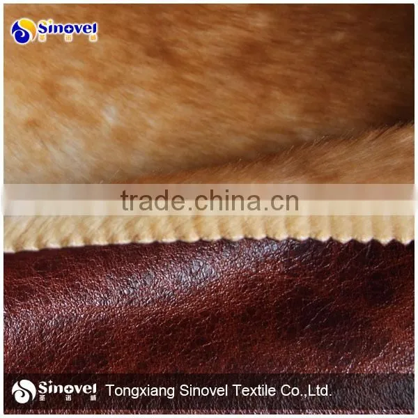 Bronzing suede fabric bonding fur/sofa modern fabric/suede fabric for sofa