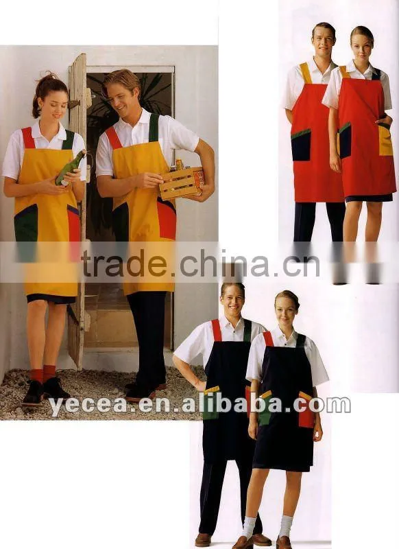 HOT selled unisex resturant chef and waiter apron uniform