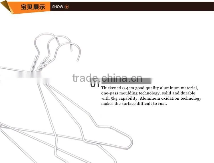 silver wire aluminium hanger