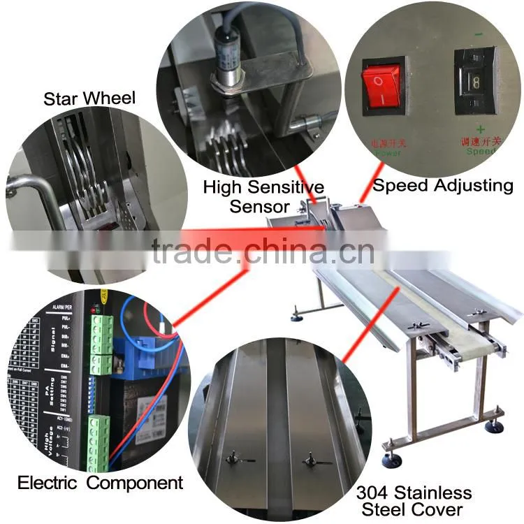 China made dual motor anti fly out cake stacking machine