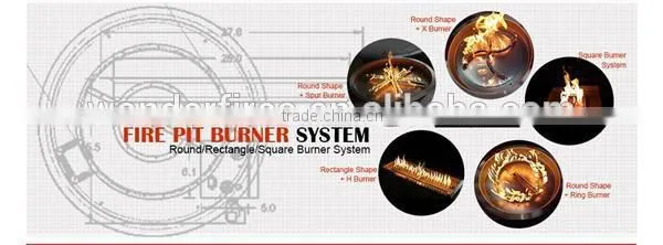 Rectangle Drop-In Fire Pit Pan (18", 24", 30", 36" and 48")