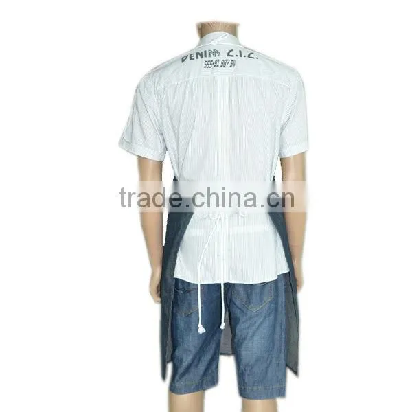 Indigo Two Pockets Denim Apron