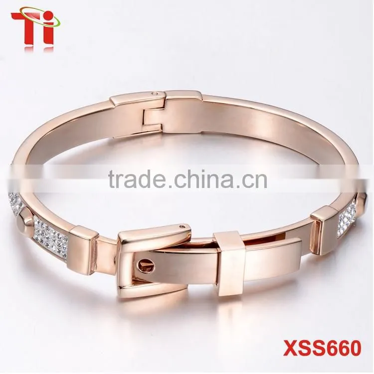 Stainless steel bracelet for girls, exquisite bracelet with adjustable end, fine chain stainless steel jewelry gift