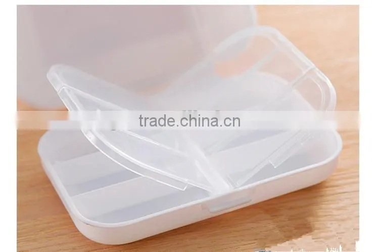 2016 Stylish Plastic Clear Pill Box