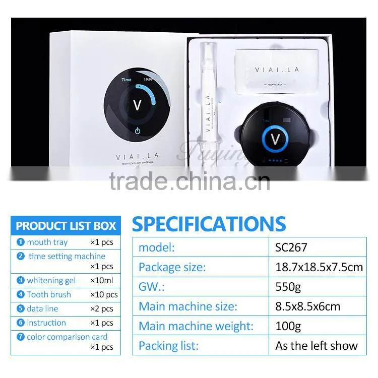 New portable teeth whitening led light kit machine products