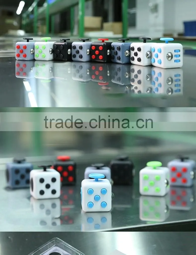 2017 trending new toys marble magic cube decompression fidget spinner