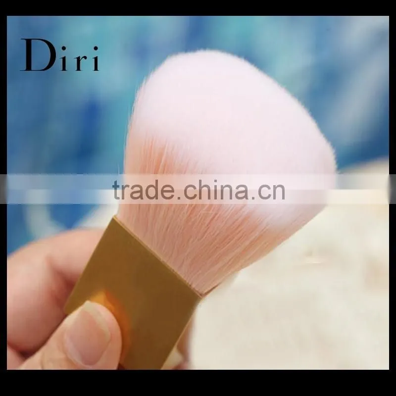 Beauty pink Kabuki Brush Square Shape Handle Cosmetic Powder Brush