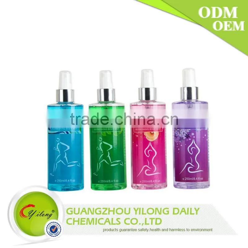 Plastic spray alcohol long lasting body deodorant men perfume