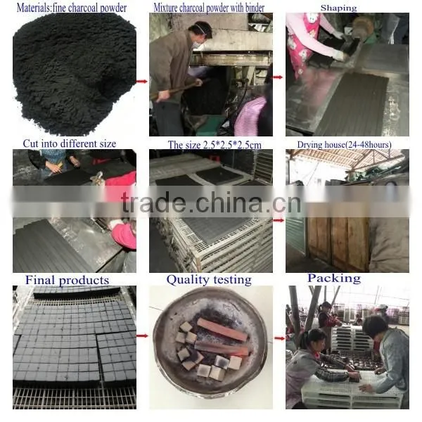 2.5*2.5*1.5cm cube hookah charcoal