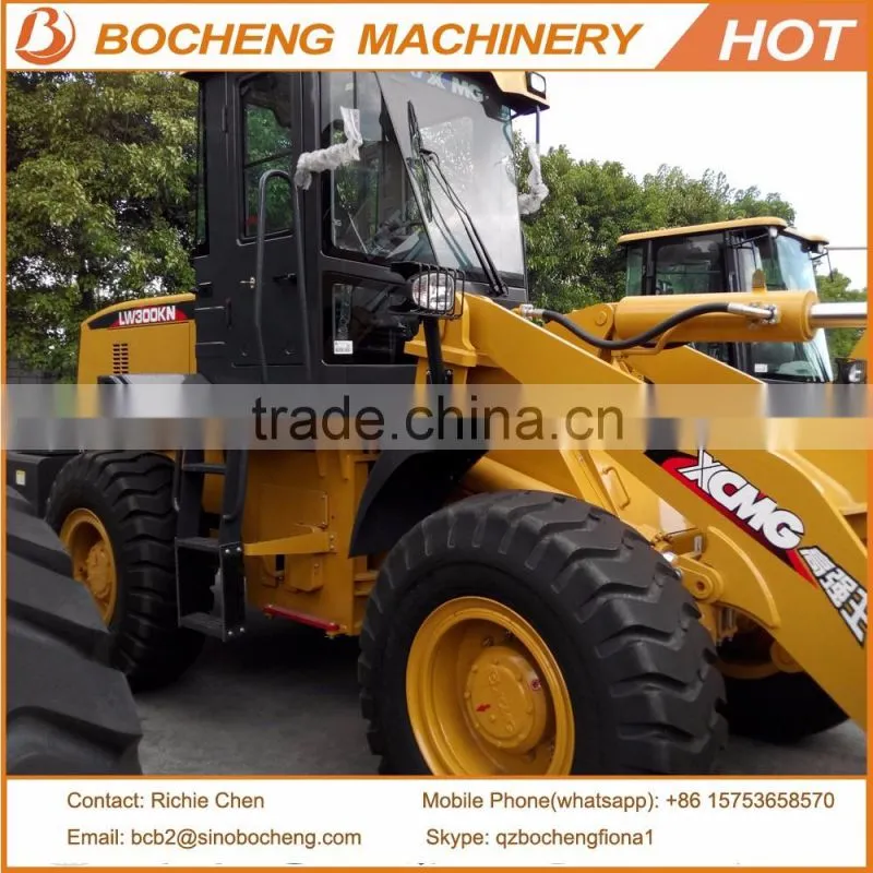 XCMG 3Ton Wheel Loader LW300FN With Optional Side Dump Bucket