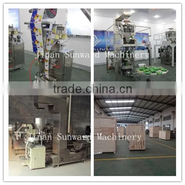 High speed automatic snack packing and labelling machine
