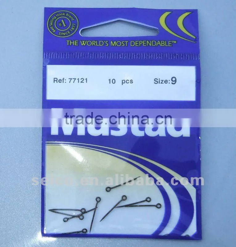 Straight fishing hooks, high quality fishing steel sting