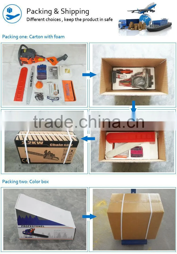 45cc 4500 chinese cheap gasoline portable pocket chainsaw