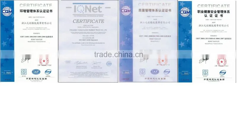 cheap rubber tracks made from natural rubber/all kinds model &size rubber crawler track for mini excavator