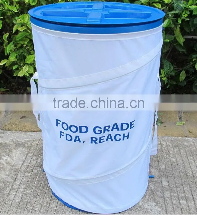 lovely pop up dog food bin dog food container PVC REACH good sealing dog food bin