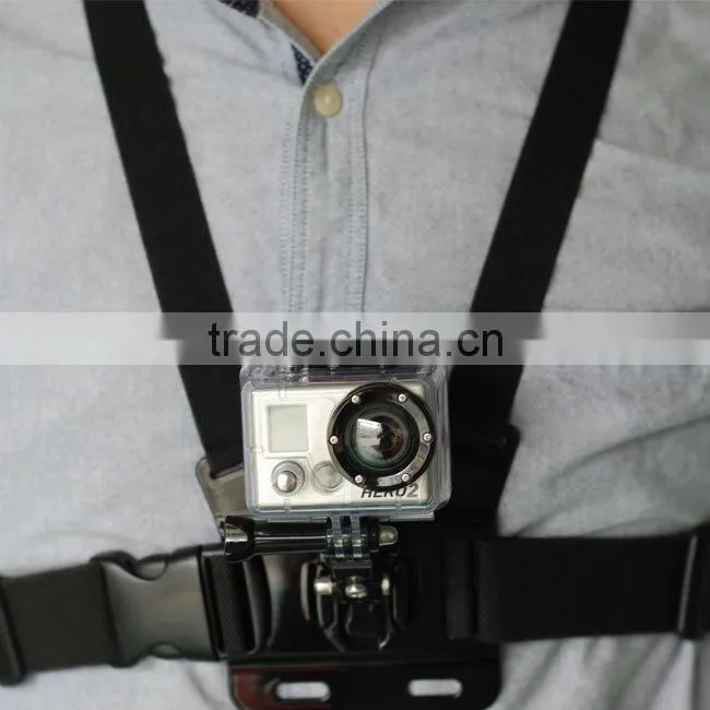 Black Gopro Chest Harness for Gopro Accessories