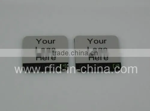 Mini Size Waterproof HF 13.56 MHz rfid crystallized tags on Metals