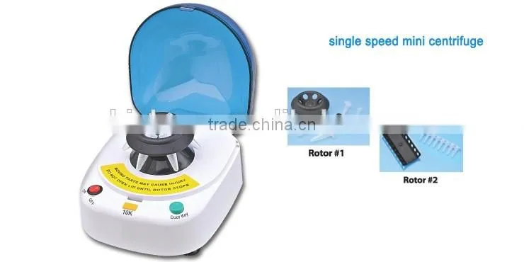 Single speed Mini laboratory centrifuge