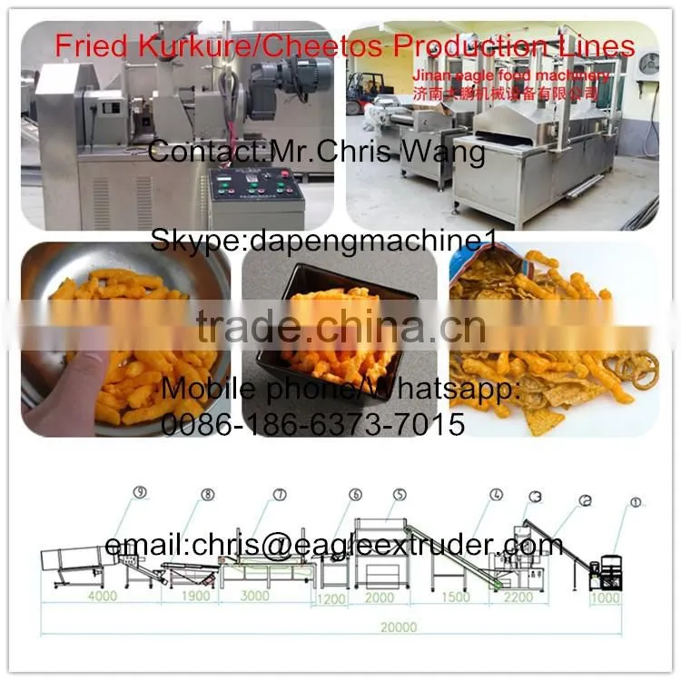 Kurkure snacks food extruder