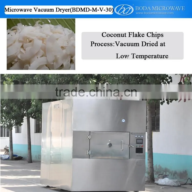 Coconut Flake Chips Microwave Vacuum Drying Machine