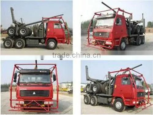 HOWO log trucks with loaders for sale