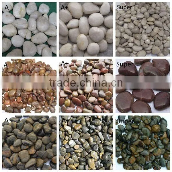 White Polished Pebble Stone White River Stone For Garden Decoration