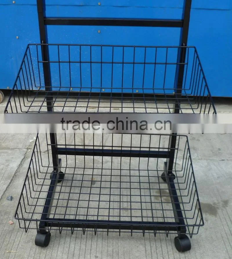 vivinature storage basket storage trolley with wheels