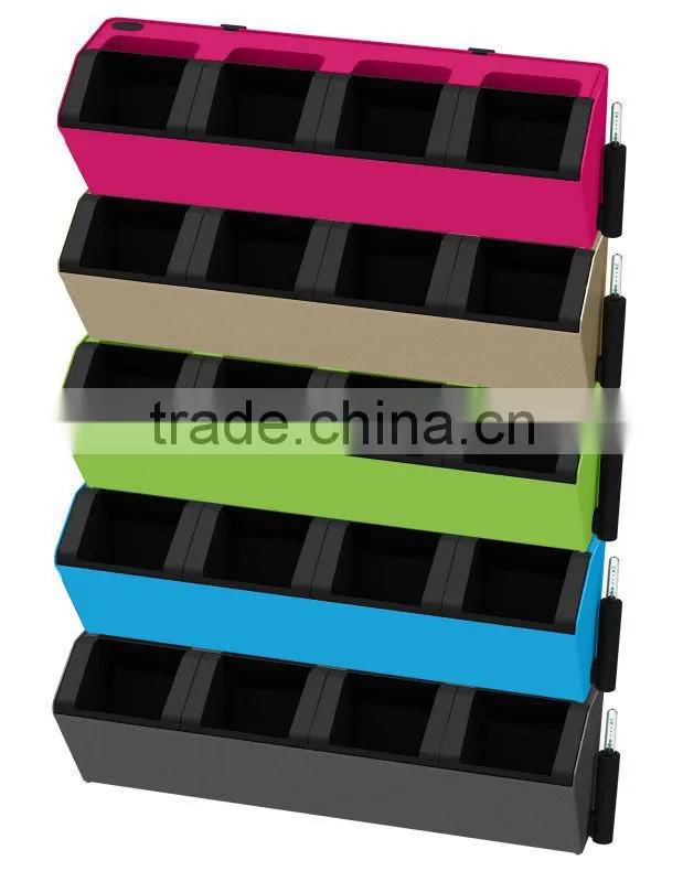 2016 new design GreenSun Hydro Plastic Vertical garden wall planter/Hydroponic green wall planter,hanging planter