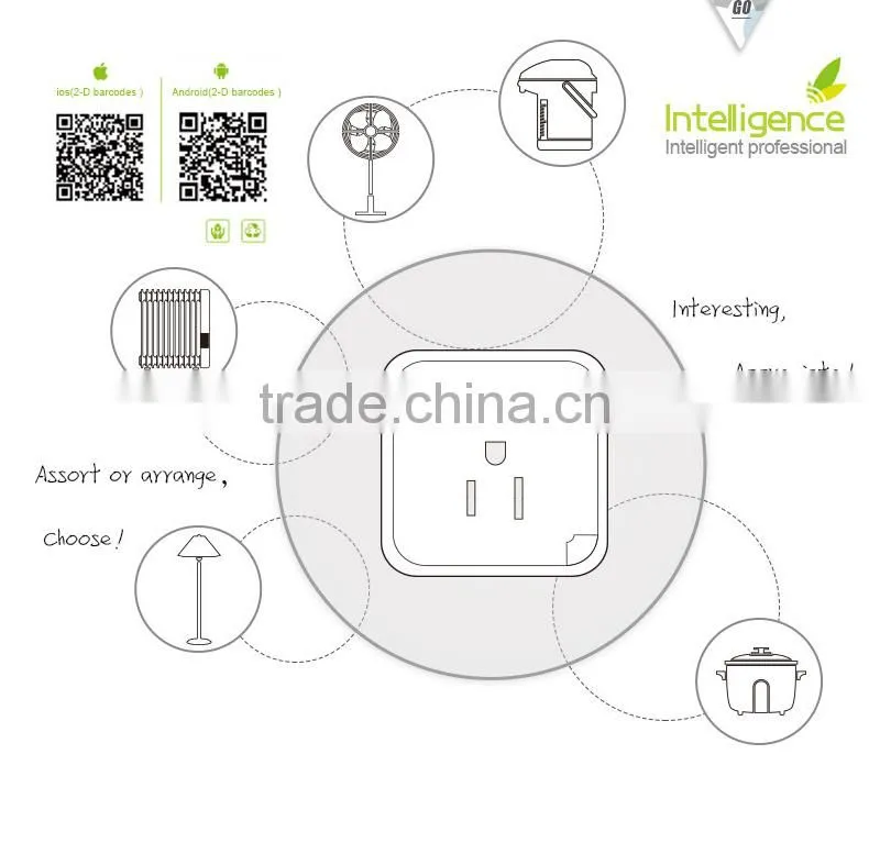 Gift Customized Intelligent WIFI Wireless Timing Electric UL Socket, Mobile APP Control Timing Multi-functional Electric Socket