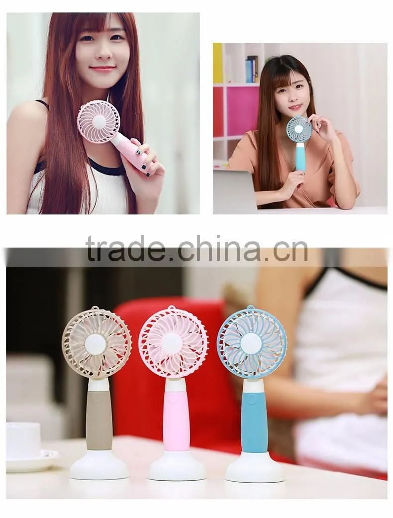 Adjustable USB Charge Handheld Air Fan, Mini Desktop Water Drop Fan For Student