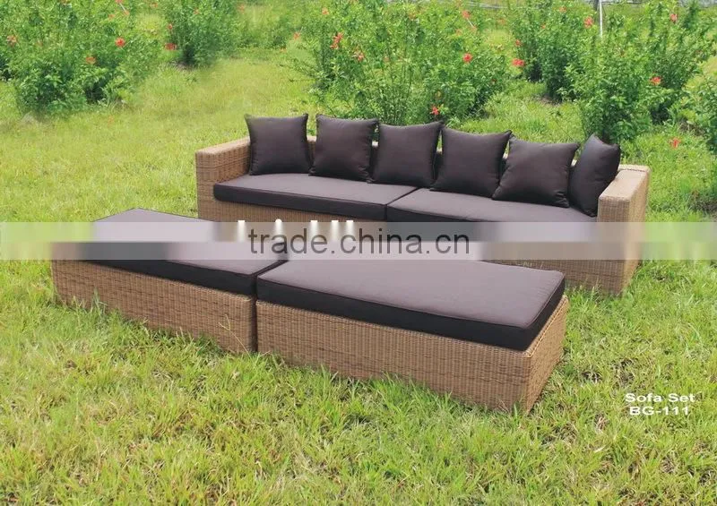 Handcraft High Quality Wicker Products BG-111 Outdoor Sofa PE rattan products