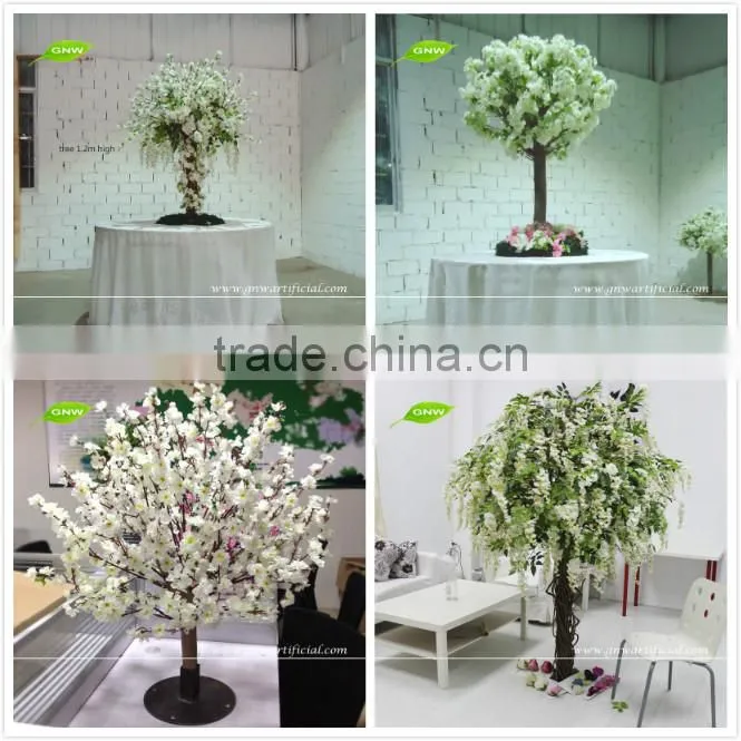 GNW 5ft white artificial rose and hydrangea flower wall hanging decoration for wedding background decoration
