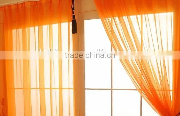 OEM factory cheap high quality wholesale solid color voile sheer curtain fabric