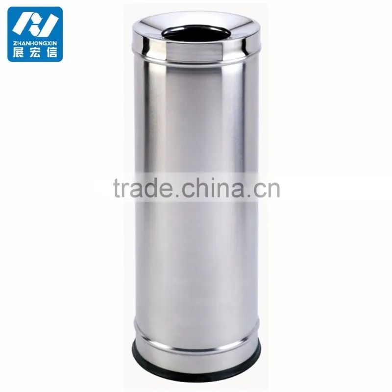 Stainless steel trash bin for hotel and other Public places