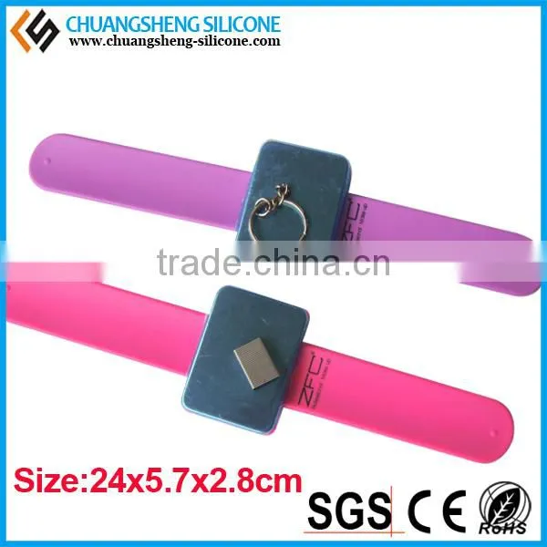 good-looking square magnet silicone bracelet