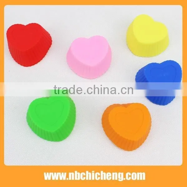 6 Pcs Silicone Cup Muffin Pan Mini Muffin Mould Cake Baking Tray Silicone Cupcake Molds