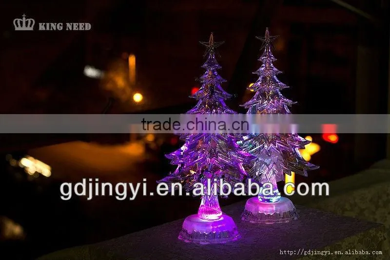 acrylic factory led wireless flat Christmas tree light indoor decorative