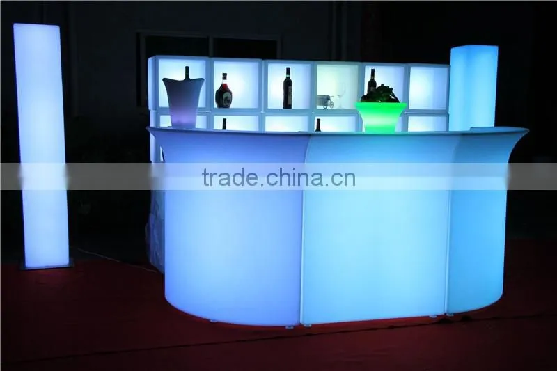 new designing restaurant commercial modern led bar counter