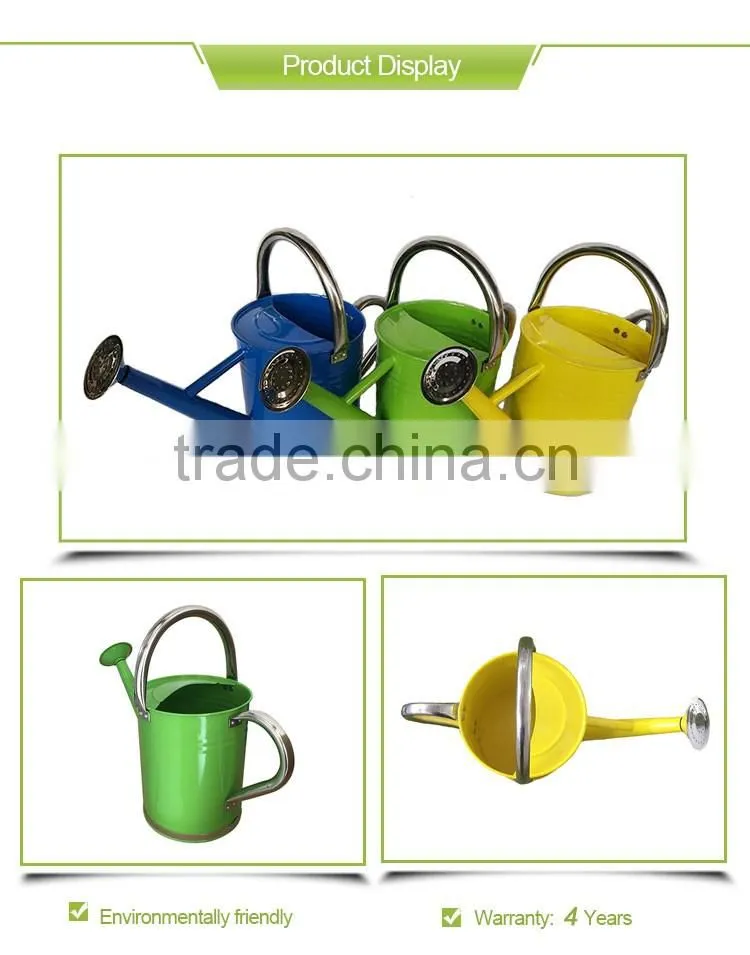 Garden Metal Watering Can Wholesale With Stainless Steel Handle