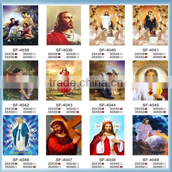 Factory Custom high quality 3D pictures of jesus christ