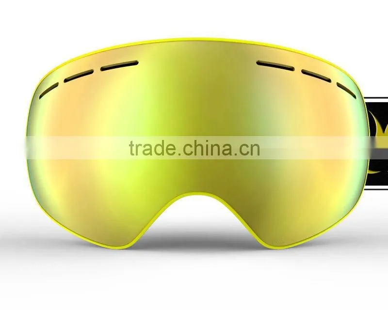 TPU frame and smoke REVO red lens ski goggle, snow goggles, snowboard goggles