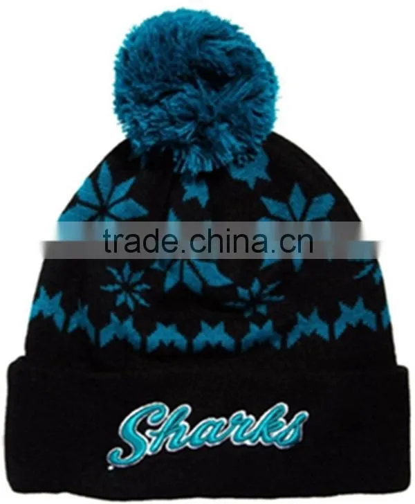 bulk cheap wholesale custom winter hat with top ball