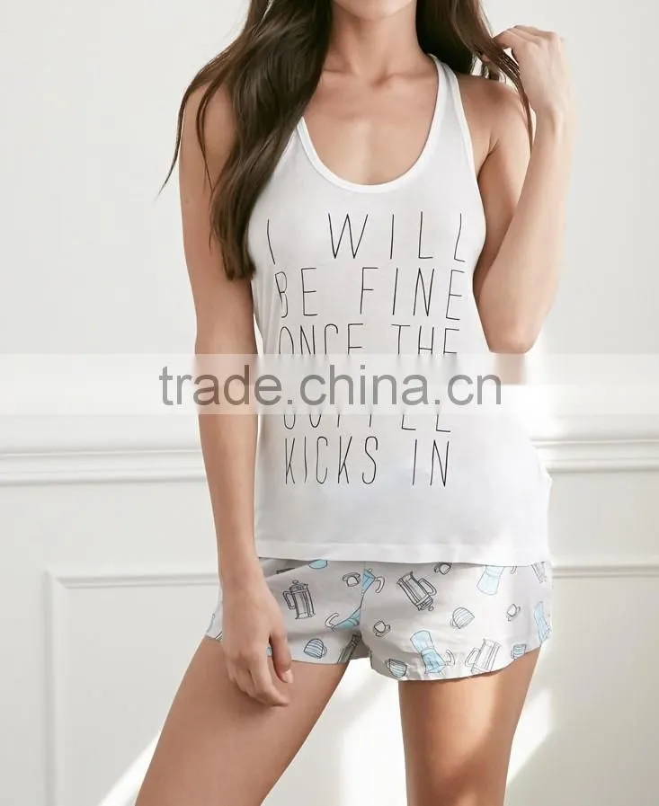 2016 loose cute thin summer homewear for lady