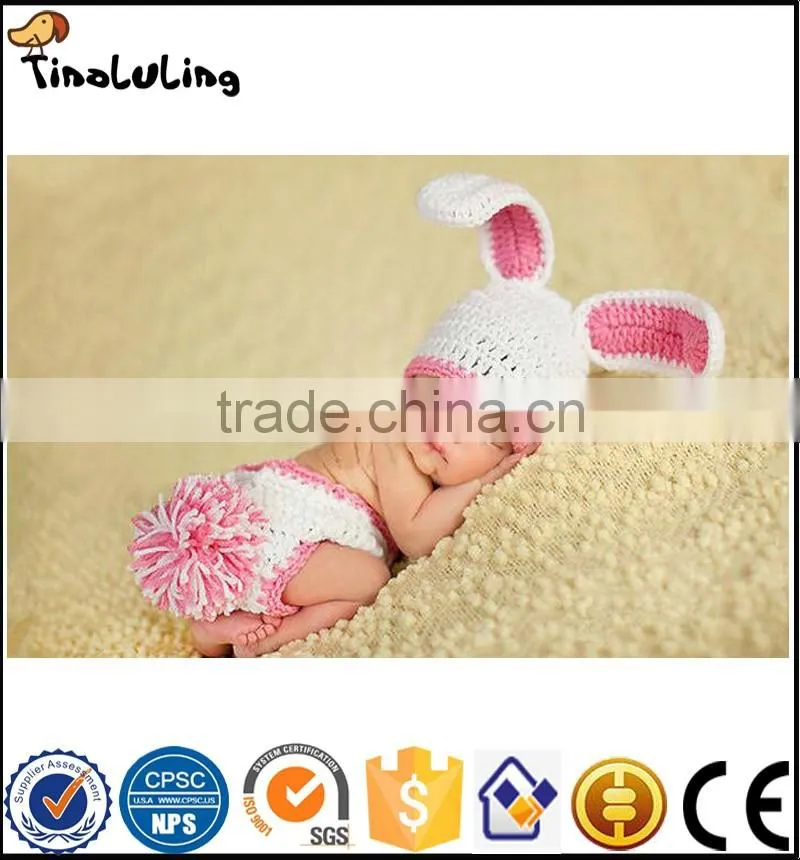 NPT104 Newborn Baby Girls Boys Crochet rabbit animal Photo Photography Prop Outfit Hot